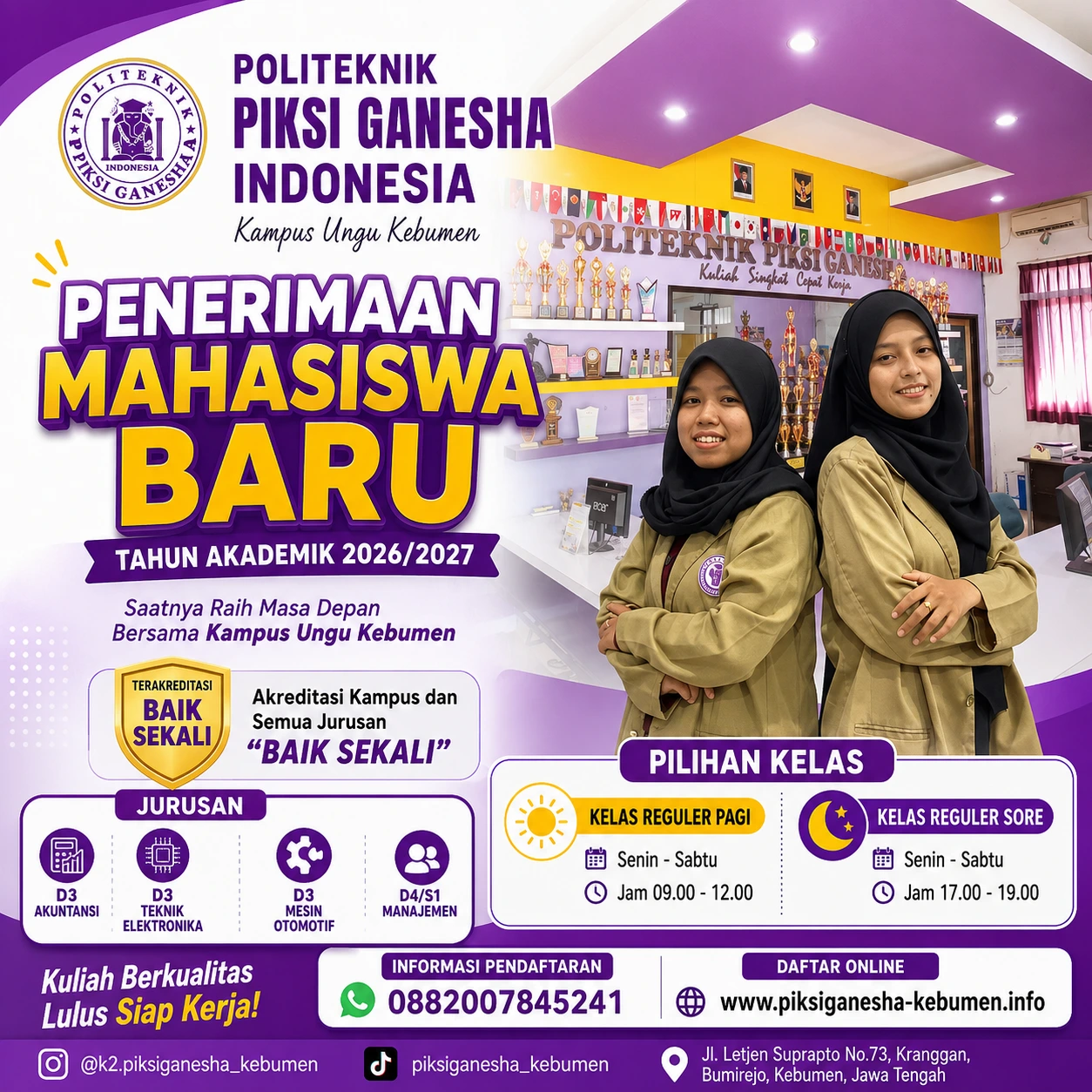 Kelas Reguler Piksi Ganesha Indonesia